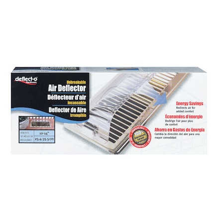 Deflecto Deflect-O 3 in. H X 14 in. W 1-Way Gold Plastic Air Deflector 50